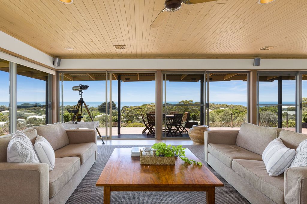 Your view from the living room stretches out to the bay. Photo: Supplied