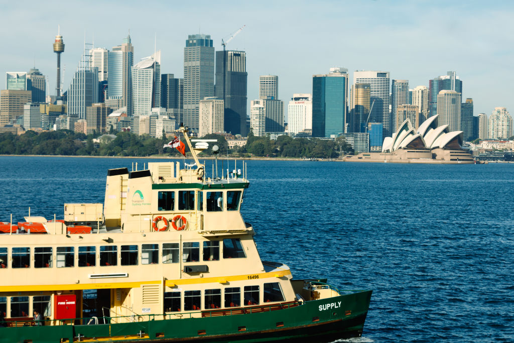 Jumping back on a ferry was one of the highlights of returning to Sydney. Photo: Steven Woodburn