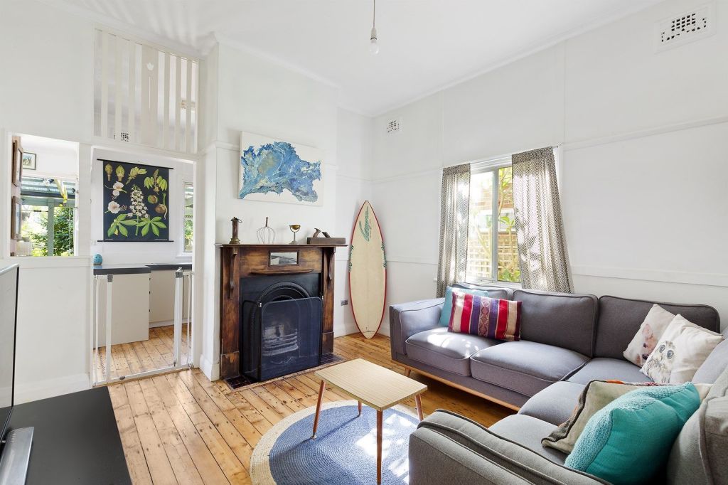 Land size was all important at his company’s auction of an older-style, two-bedroom cottage at 31 Surfers Parade, Freshwater. Photo: Cunninghams Real Estate