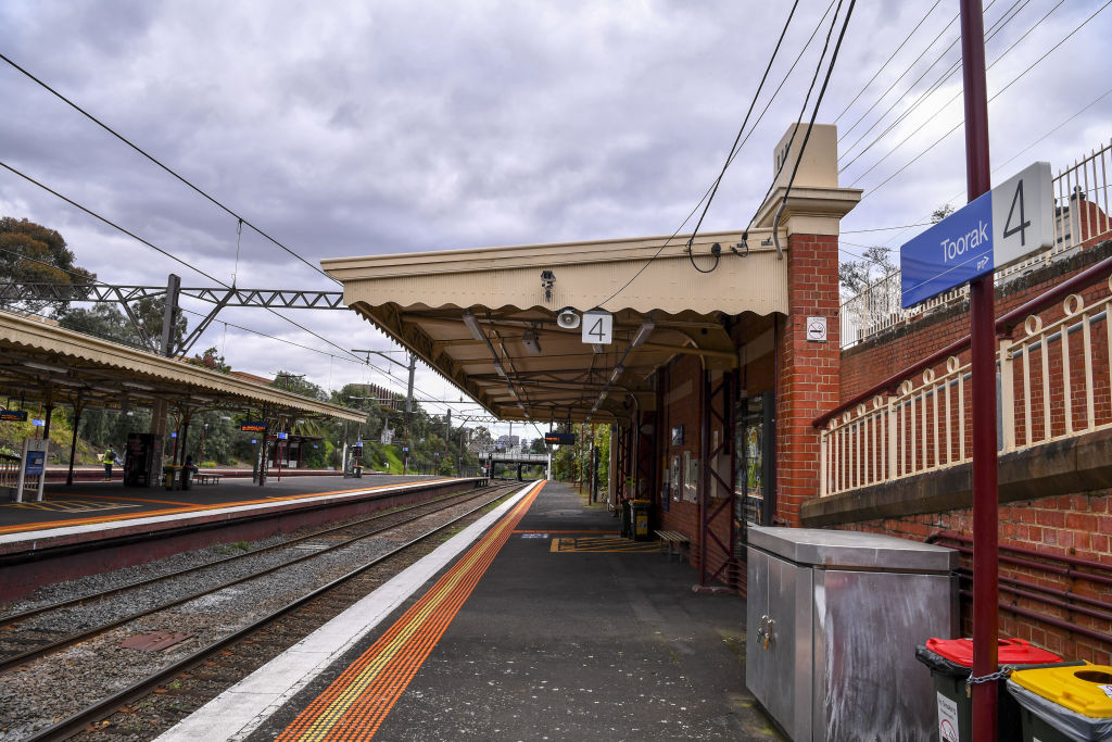 Toorak train station. Photo: Eddie Jim.