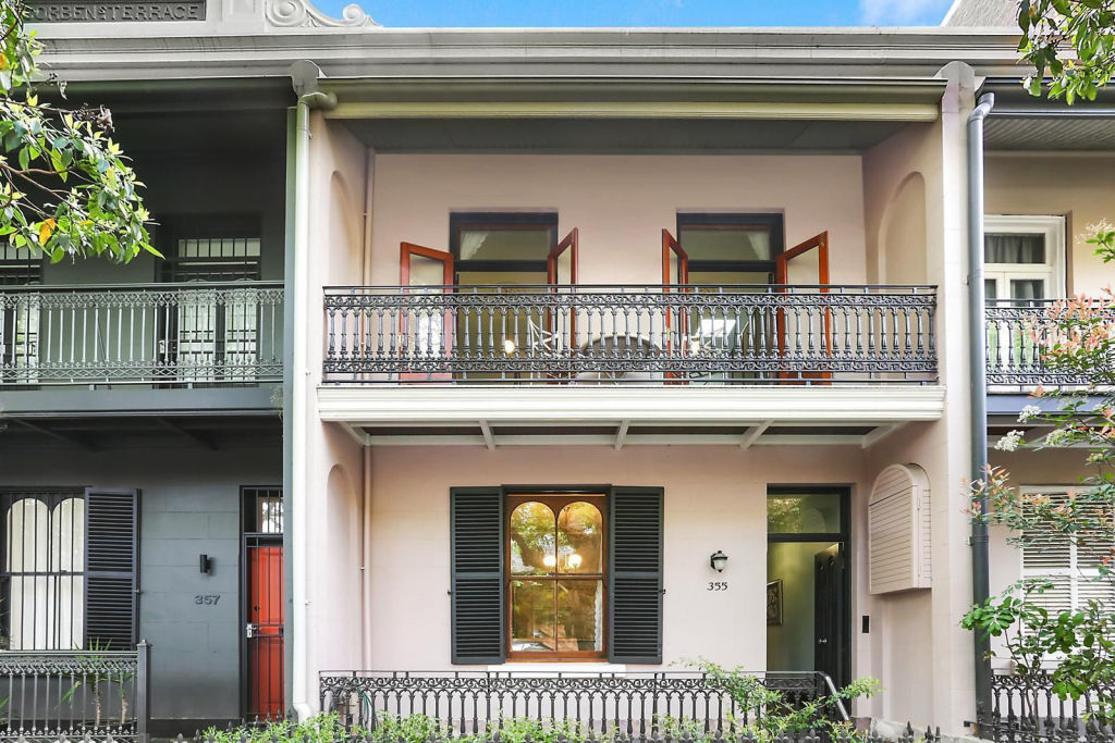 This Riley Street terrace in Surry Hills has a price guide of $2.2 million – It might have sold in the mid-$2 millions a year ago. Photo: Supplied