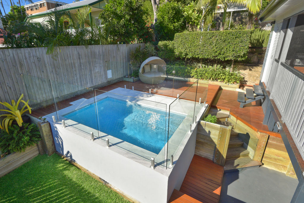 Backyard pools are increasing in number, but shrinking in size.  Photo: Spasa Australia