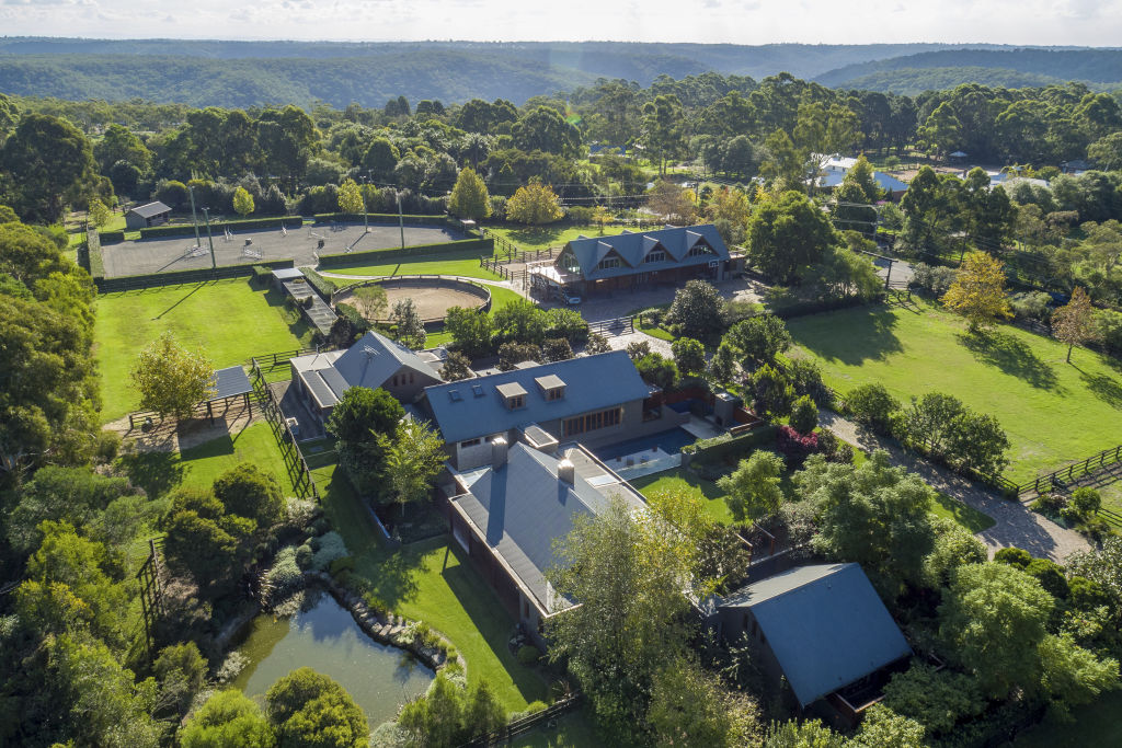 Isber and Simone Melhem’s two-hectare property in Duffys Forest has returned to the market. Photo: Supplied