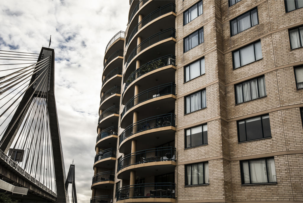 More than 90 per cent of homes in Pyrmont are apartments. Photo: Jessica Hromas