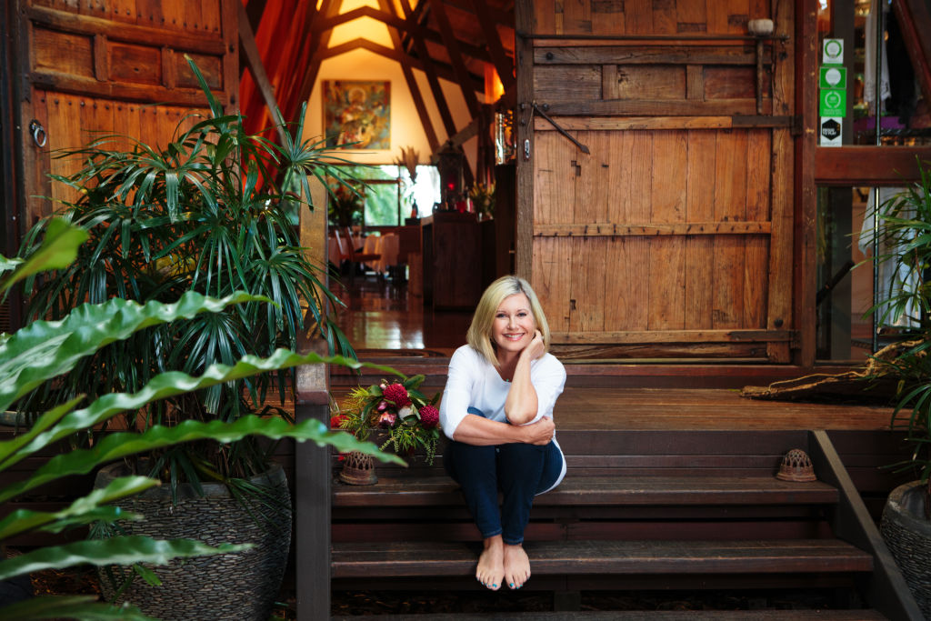 The four-time Grammy winner at the Gaia Retreat &amp; Spa near Byron Bay she co-founded.