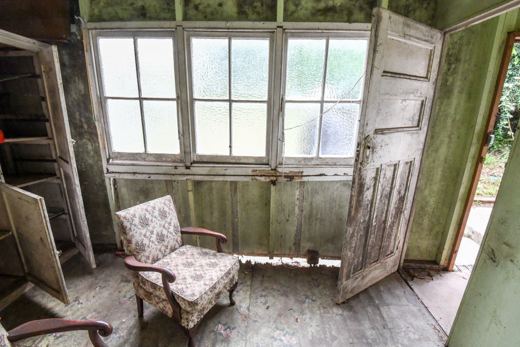 The derelict house in Gladesville. Photo: Peter Rae