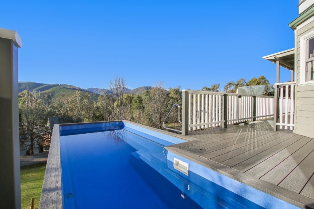 Popularity of the upcycled containers is also soaring because they can be installed on sloping sites. Photo: Shipping Container Pools