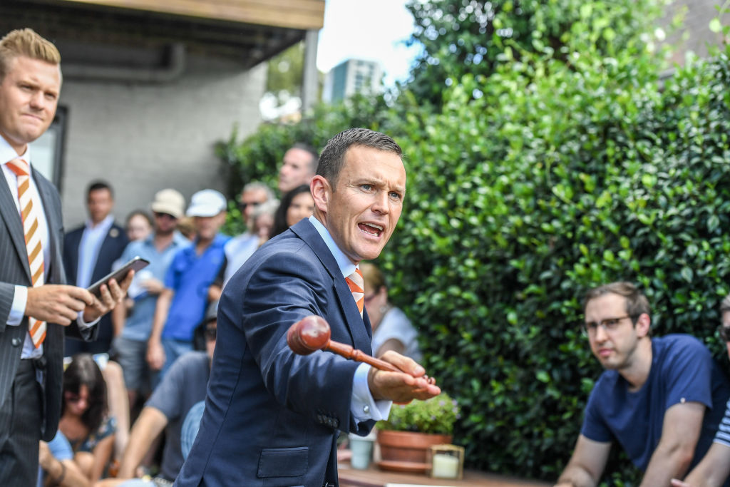 Auctioneer Damien Cooley says the market is picking up because of renewed buyer interest, and not just low stock levels. Photo: Peter Rae