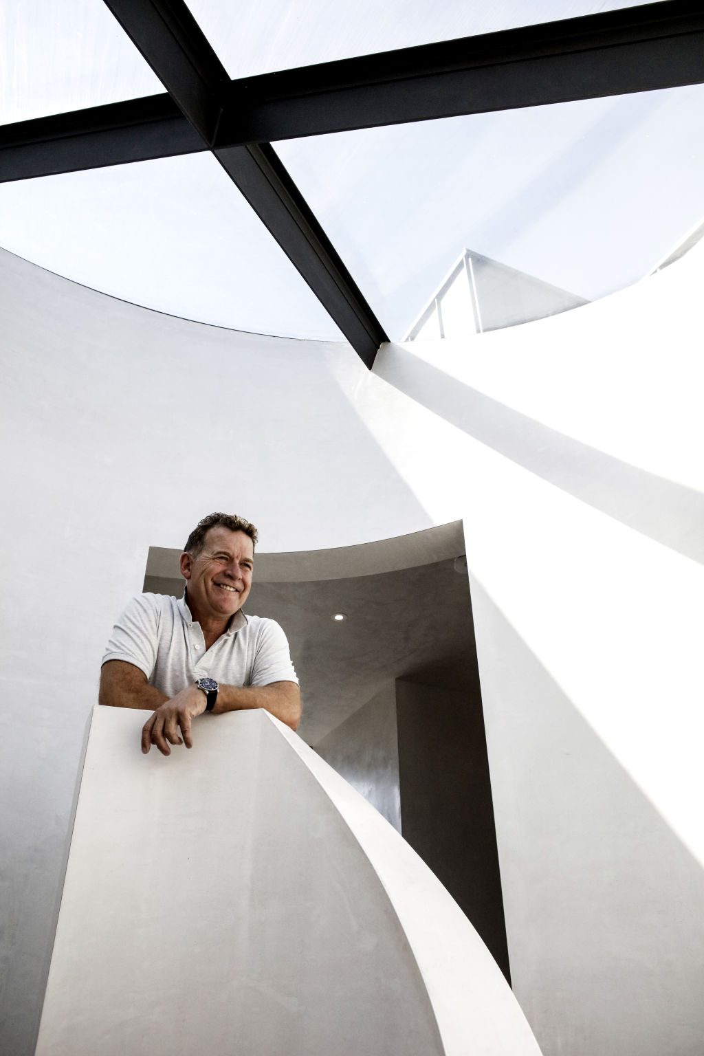 Rob Mills architect in his Armadale Home. Photo Julian Kingma.