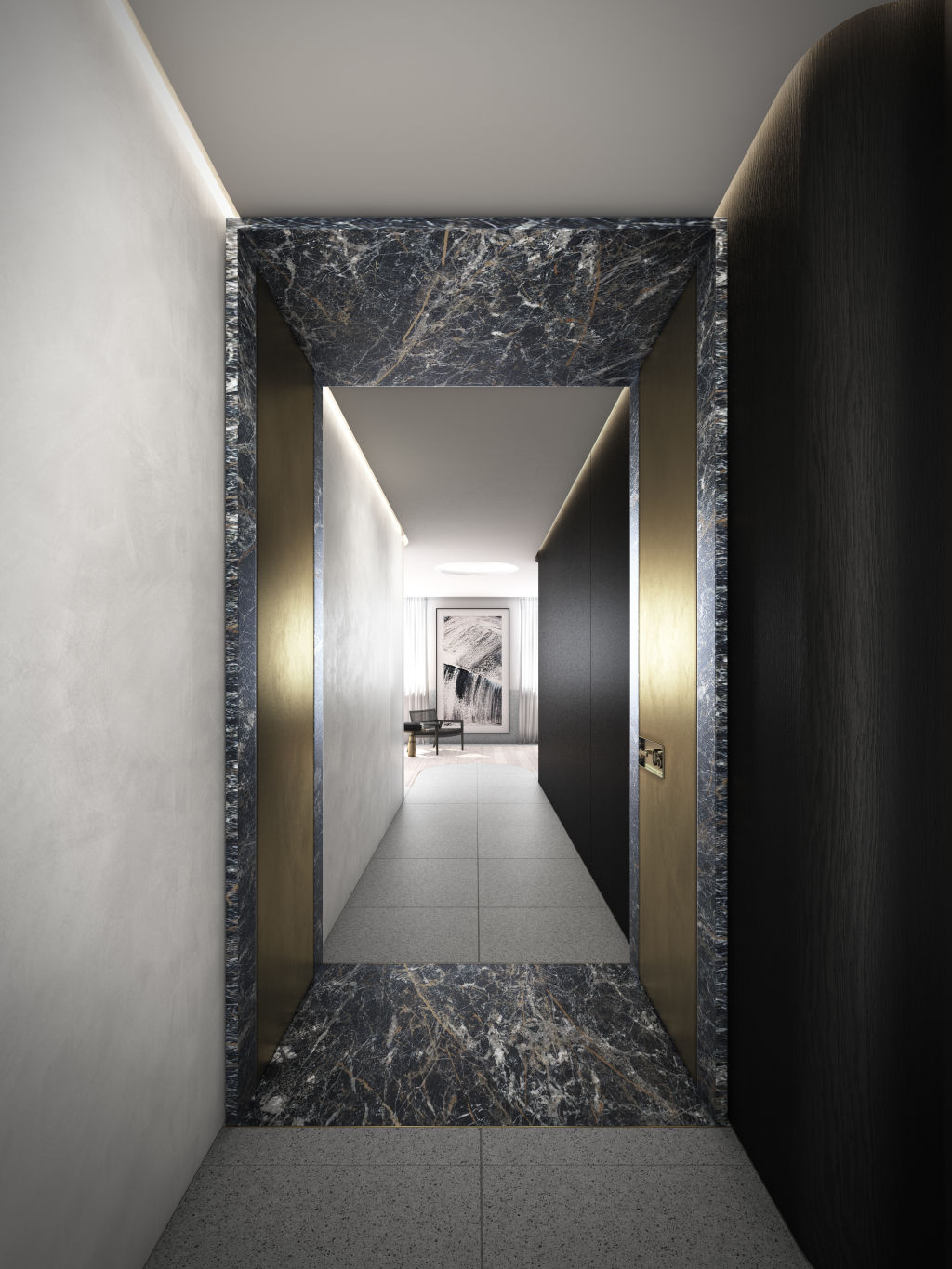 From marble to metallics, the apartments have been designed with top-end luxury in mind. Photo: Supplied
