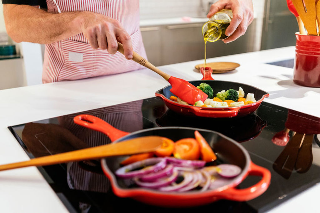 The same study found that roasting and frying food could impact the air quality in our homes. Photo: Stocksy