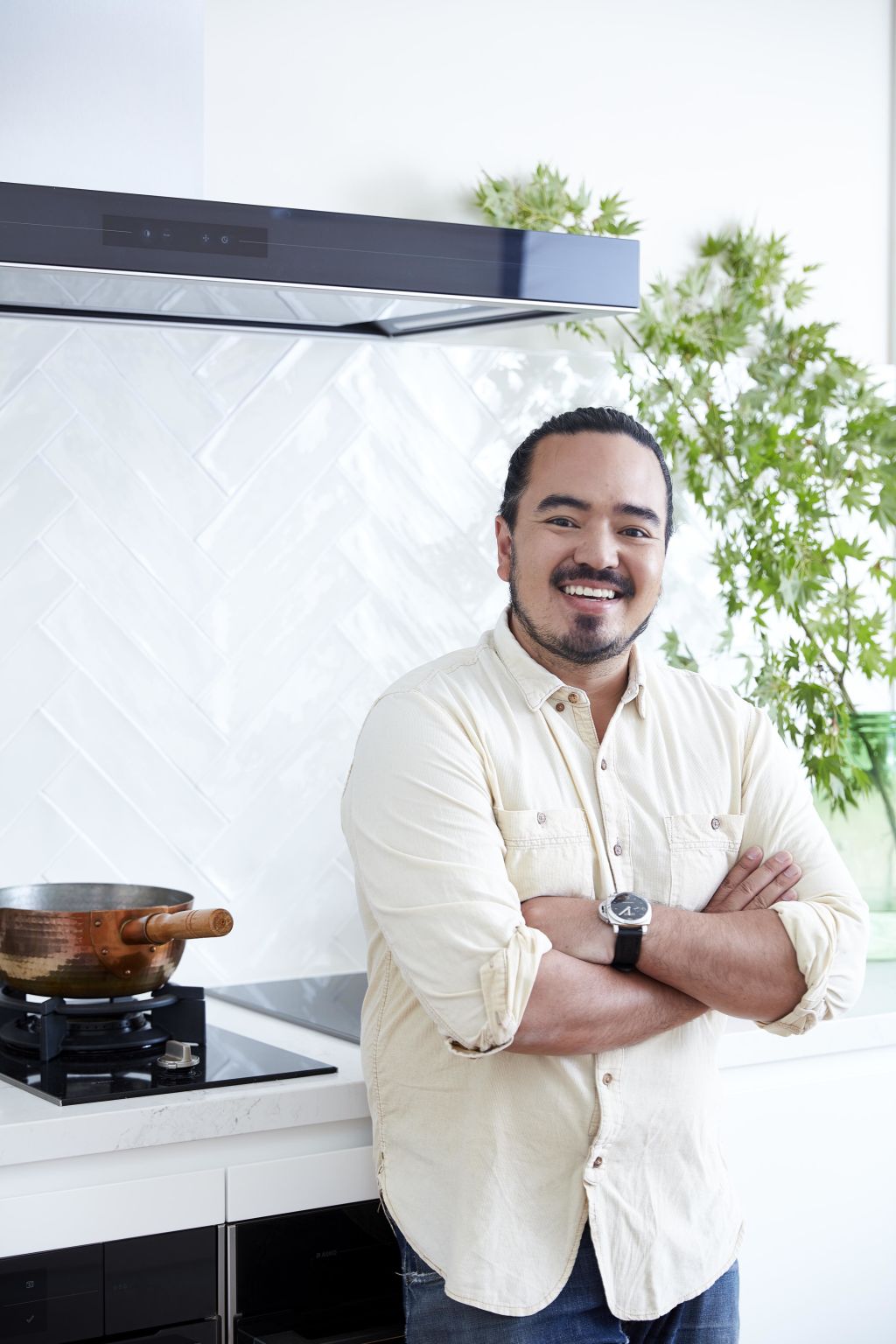 Adam Liaw bought his first home as a recent graduate.  Photo: Steve Brown