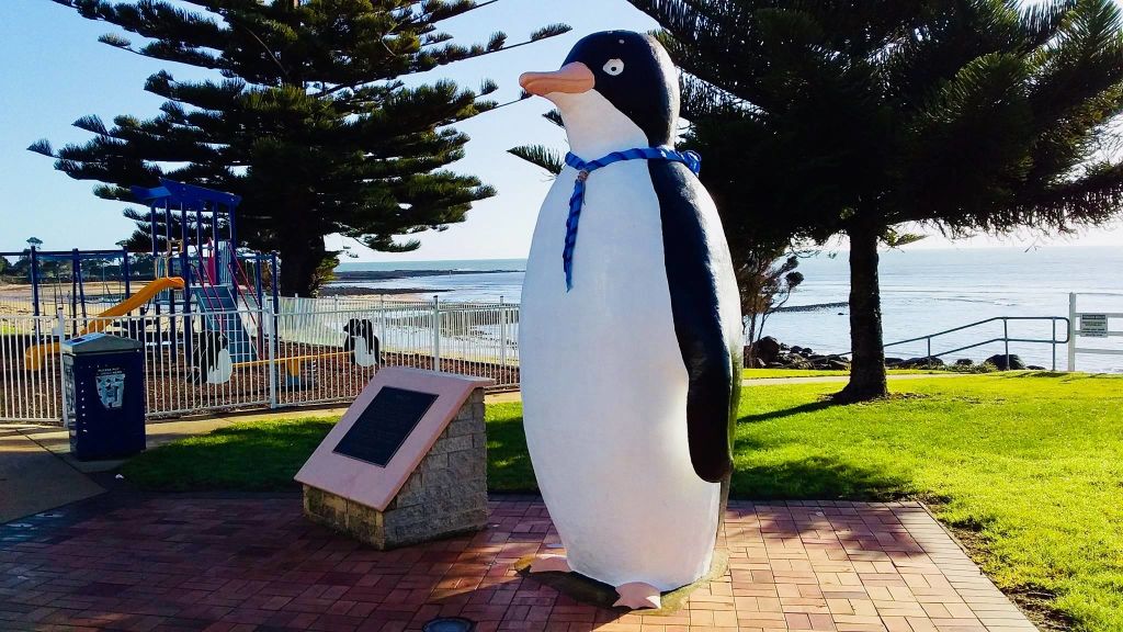 The Big Penguin in Penguin, Tasmania - but there's more to the town than the statue. Photo: Diane Reed