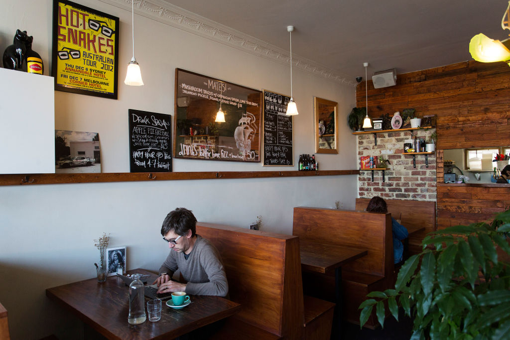 True North cafe, off Sydney Road, is another local hot spot. Photo: Paul Jeffers