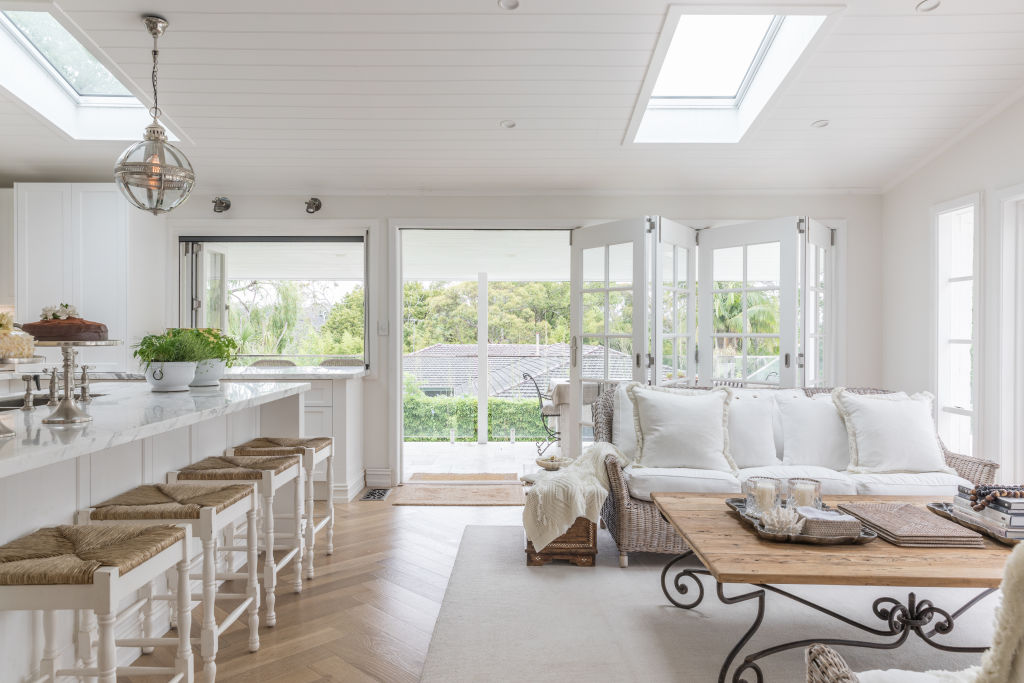 Lisa Gowing has added Hamptons-meets-French provincial interiors. Photo: Supplied