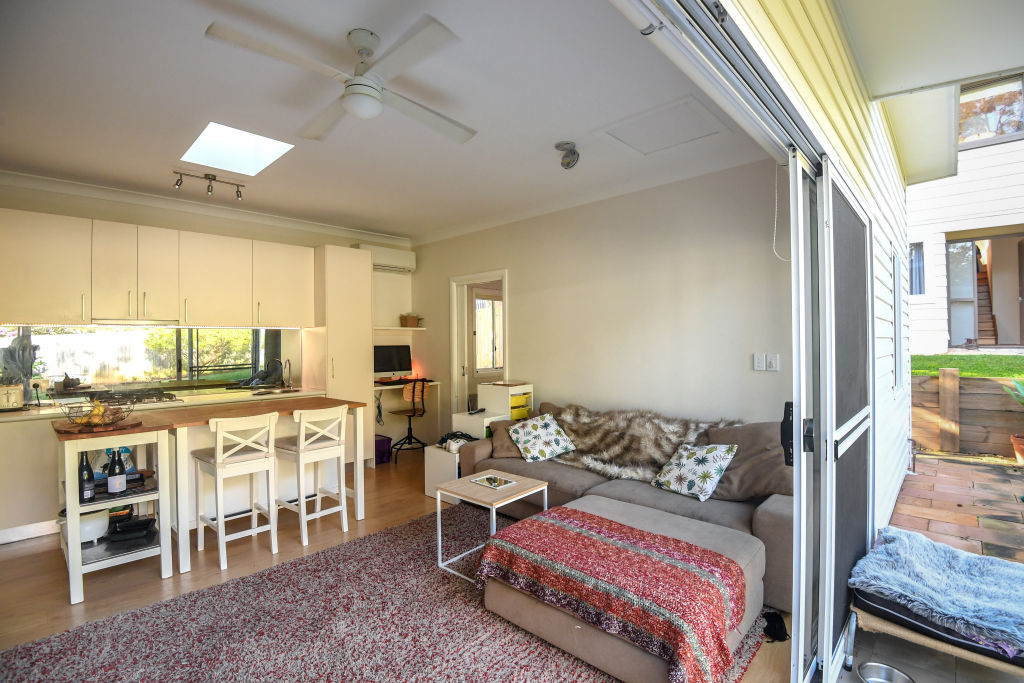 The two-bedroom, self-contained granny flat at the rear of the property. Photo: Peter Rae