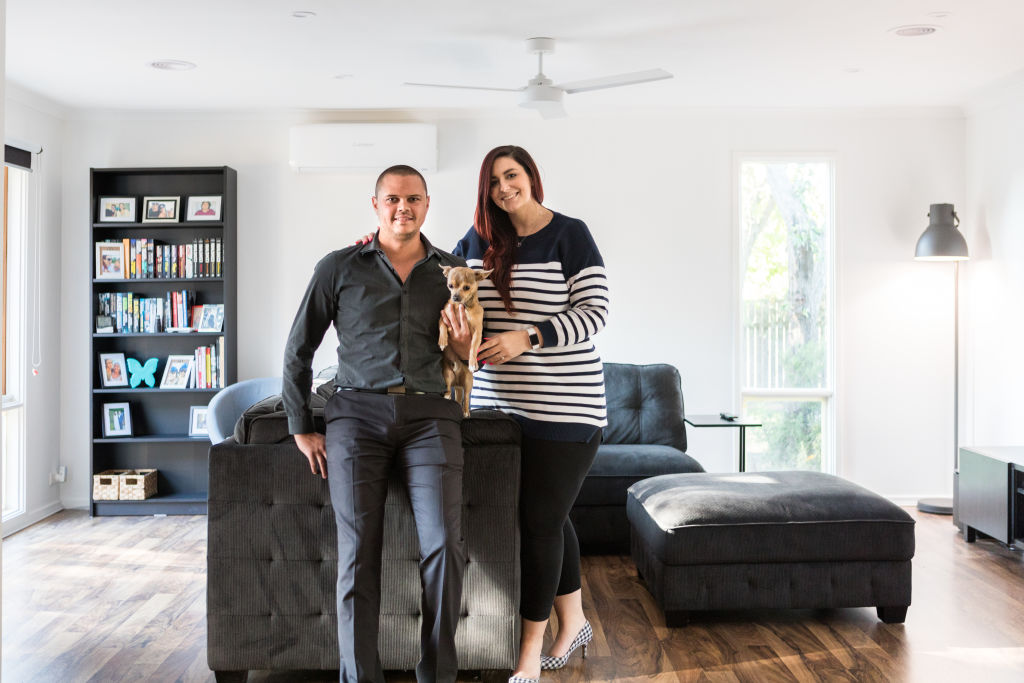 Joshua and Natalie Graham purchased the home they were renting in December last year. Photo: Ashley St George