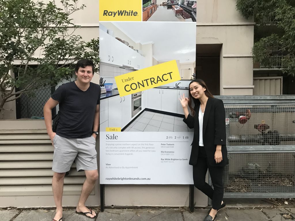 Anthony Medina and Jenny Gao recently bought their first home in Sydney. Photo: Supplied