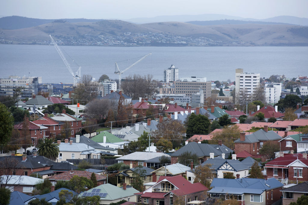 House prices in Hobart have climbed by roughly 40 per cent in three years. Photo: Sarah Rhodes