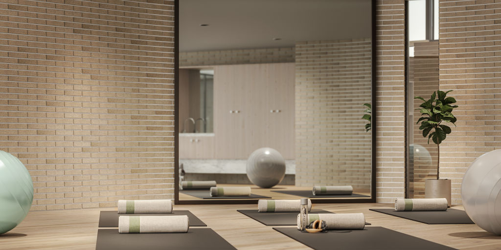Yoga fans will enjoy the facilities at Glenarm Square. Render: Dealcorp