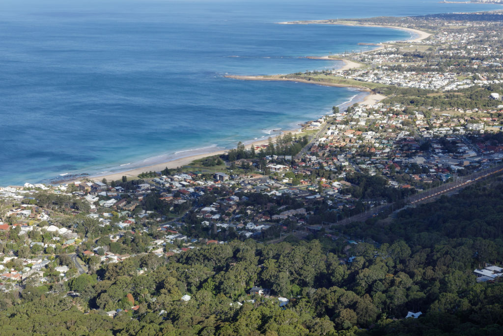 Places like Wollongong (pictured), Geelong and the Gold Coast would most benefit from improved transport lines, the research shows.  Photo: Steven Woodburn