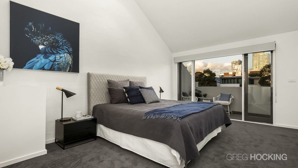 The master bedroom has city views.  Photo: Greg Hocking Holdsworth