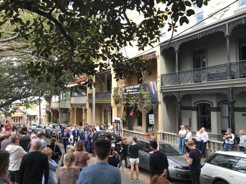 Newtown terrace sells $600,000 above reserve after huge auction