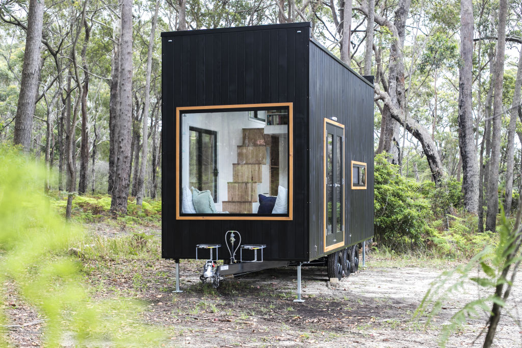 It was good to be able to fit four extra people at the dinner table.  Photo: Designer Tiny Eco Homes