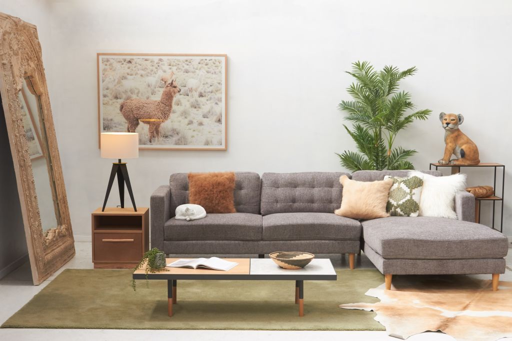 Chaise-style sofas have been increasing in popularity. Photo: Matt Blatt