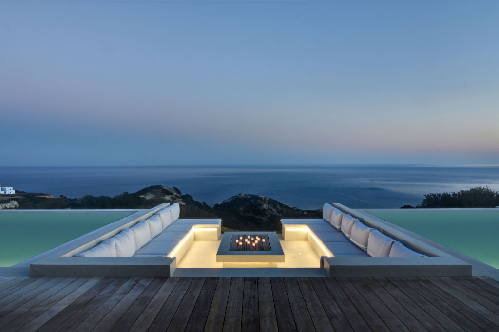 This views from the home out to the Aegean Sea. Photo: Sotheby's International Realty Greece