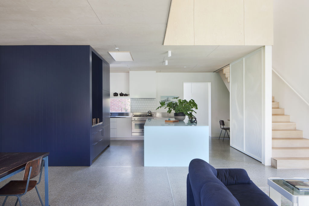 Painting can commence once all the dirty work is complete. Gable House in North Fitzroy. Design: Clare Cousins Architects. Photo: Shannon McGrath
