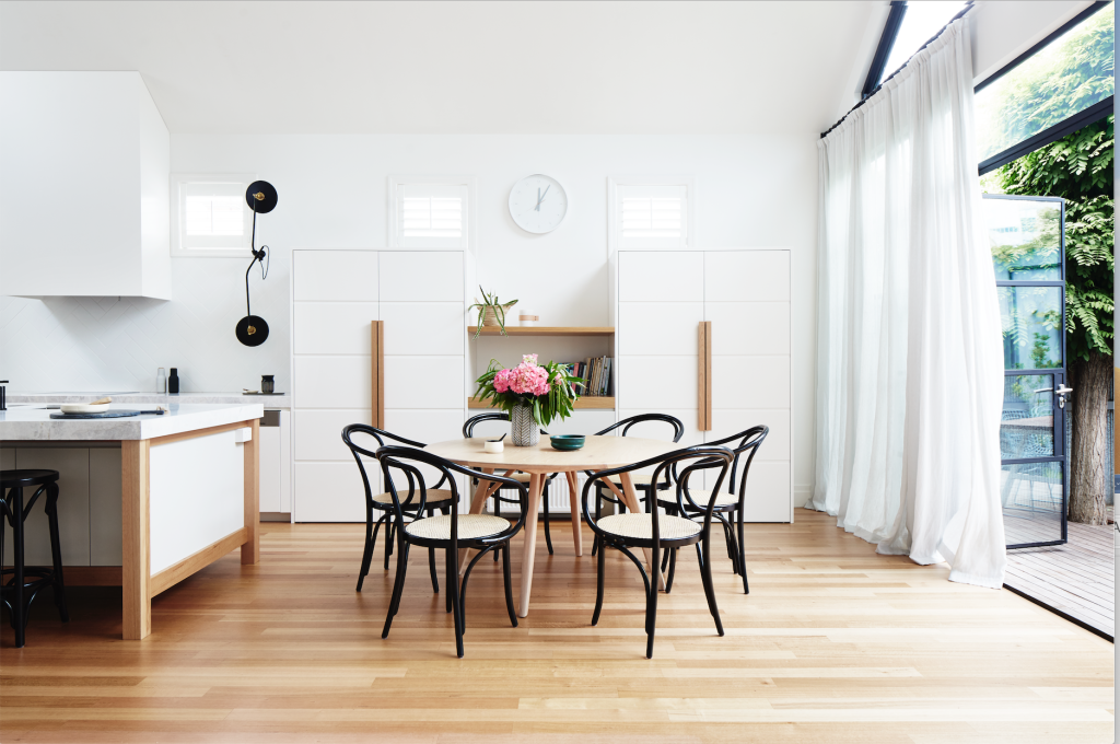 Japandi is a calm, laid-back and minimalist space, inspired by nature. Photo: Bloom Interiors