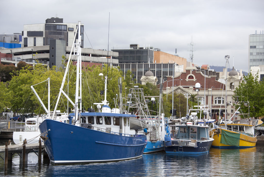 The Hobart harbour and downtown skyline. Photo: iStock