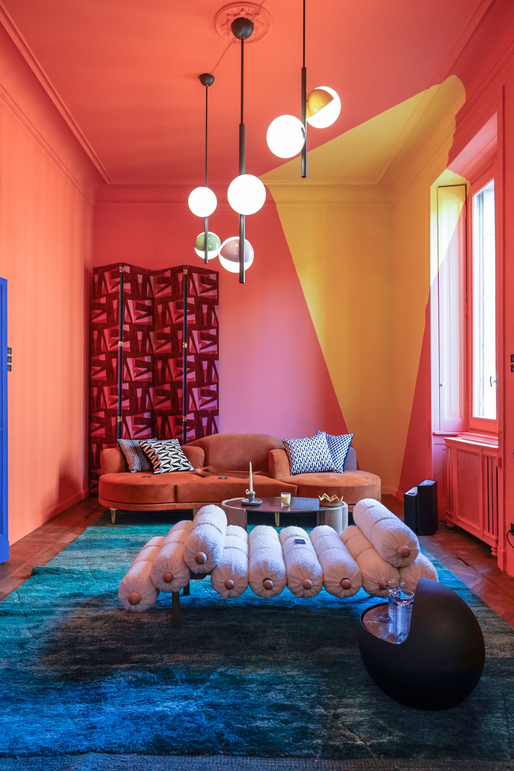 Bright colours at Palermouno Gallery. Photo: Nick Hughes / Yellowtrace