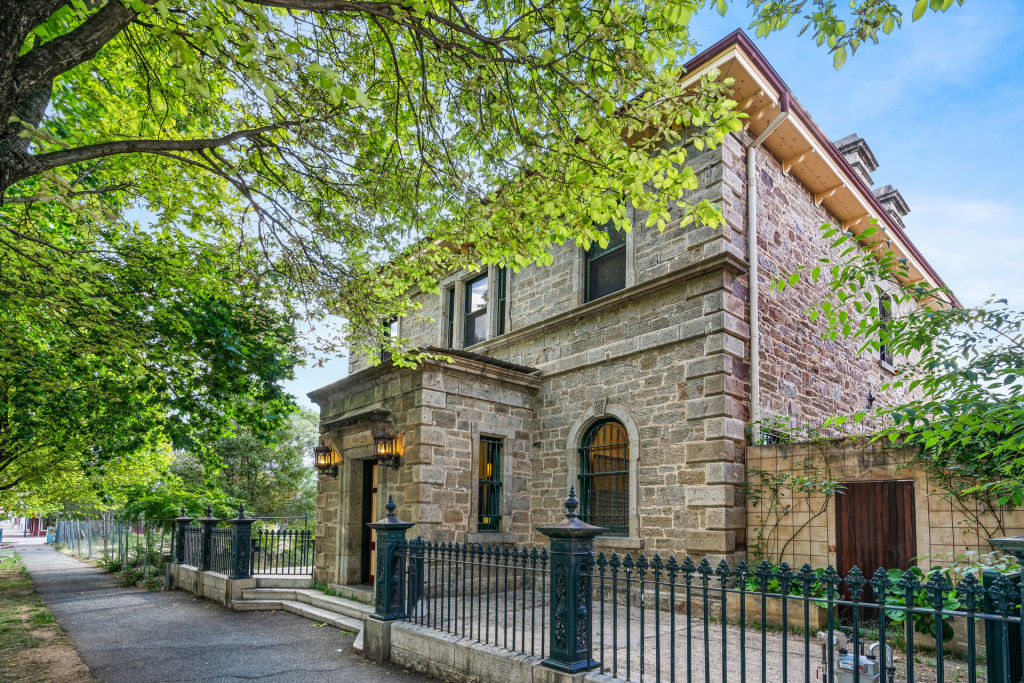 A stately residence on tree-lined Townsend Street. Photo: Supplied