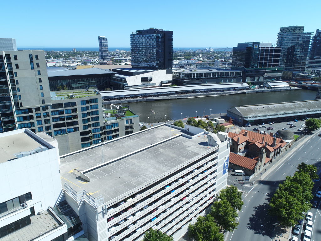 What the rooftop carpark the farm will be built on looks like now. Photo: Skyfarm