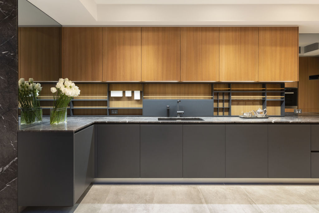 A no-expense-spared renovation of the Victorian terrace includes a poliform and marble kitchen. Photo: Supplied