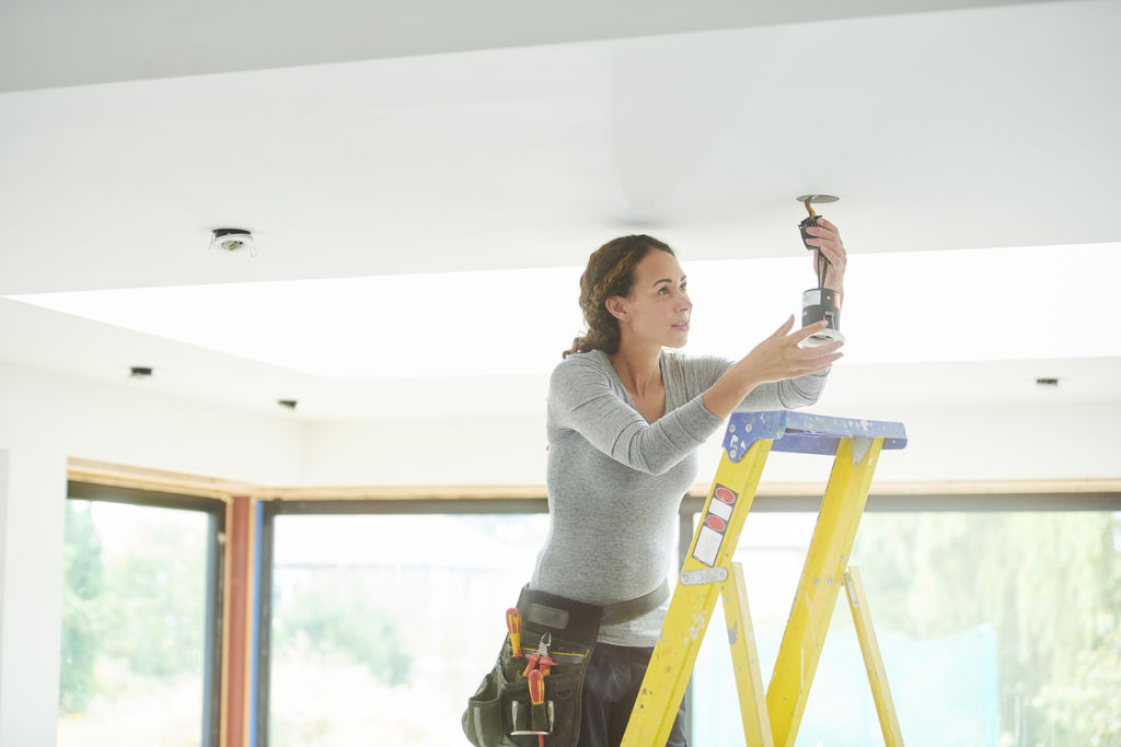 Downlights can be troublesome for allowing draughts into your home. Photo: iStock
