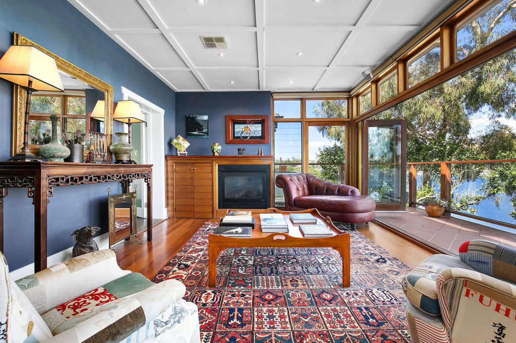 The five-bedroom waterfront residence has been rebuilt since it last traded in 1995.  Photo: Supplied