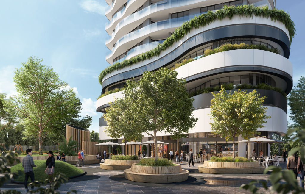 The tower will have 429 studio, one, two and three-bedders and a selection of sky homes. Photo: Supplied