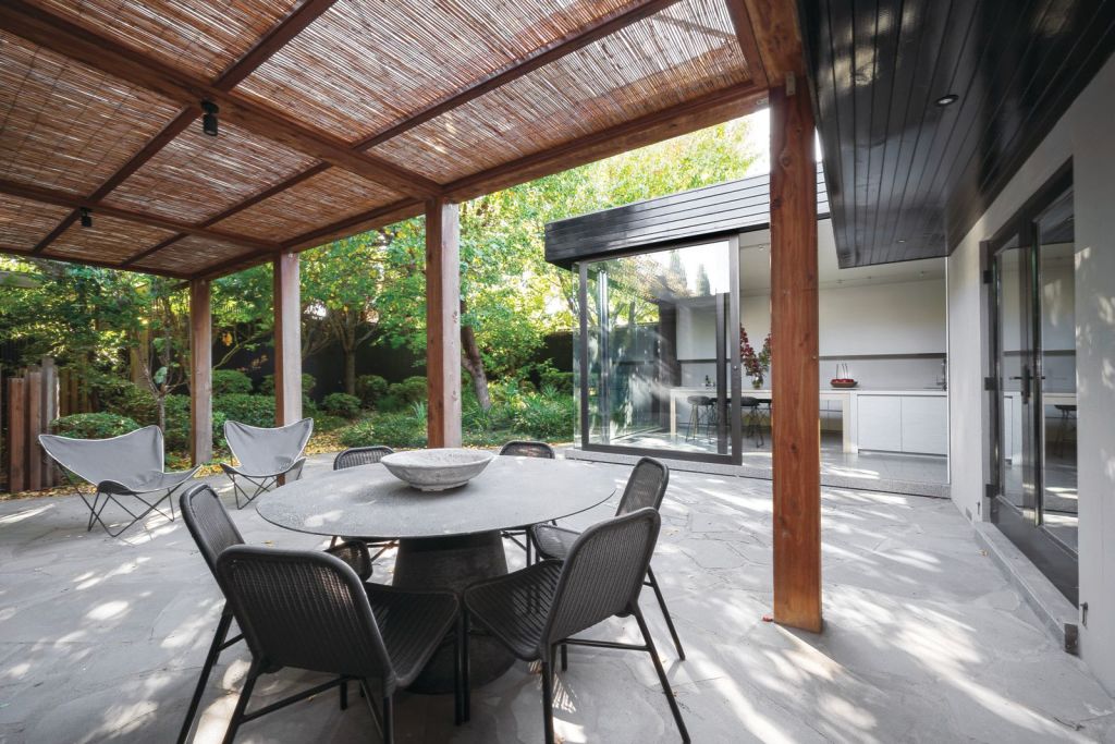 The outdoor area, without the extra slice of land. Photo: Marshall White Stonnington