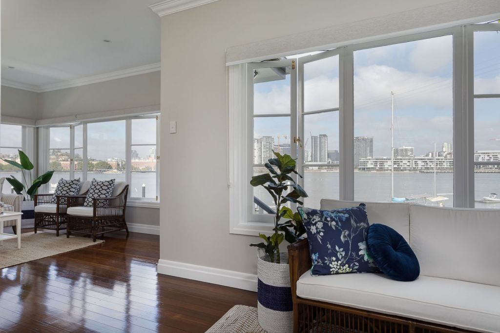 It's all about those views: The outlook from inside the post-war house at 42 Quay Street, Bulimba. Photo: Belle Property Bulimba