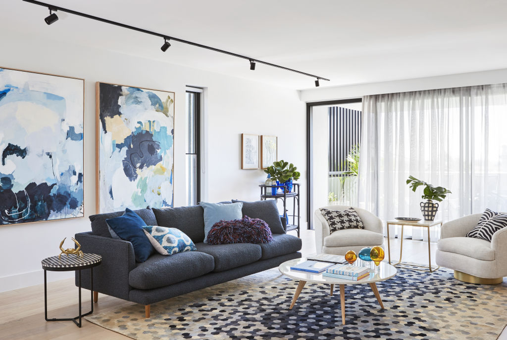 Grandview apartment, styled by Fenton &amp; Fenton. Photo: Dave Kulesza