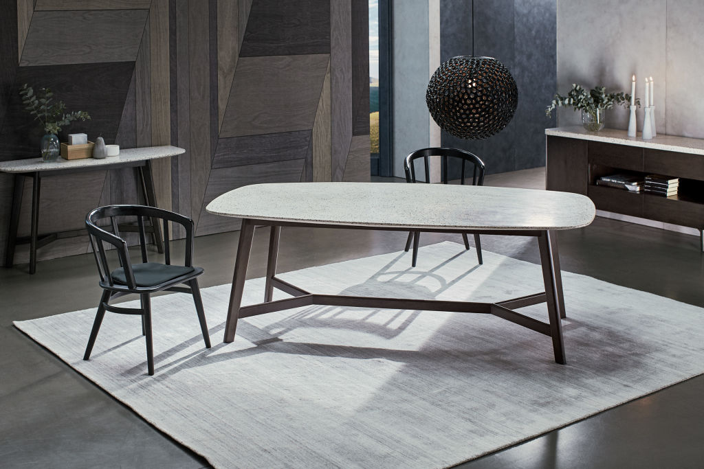 Alicanto dining table by Nick Scali. Photo: Supplied.