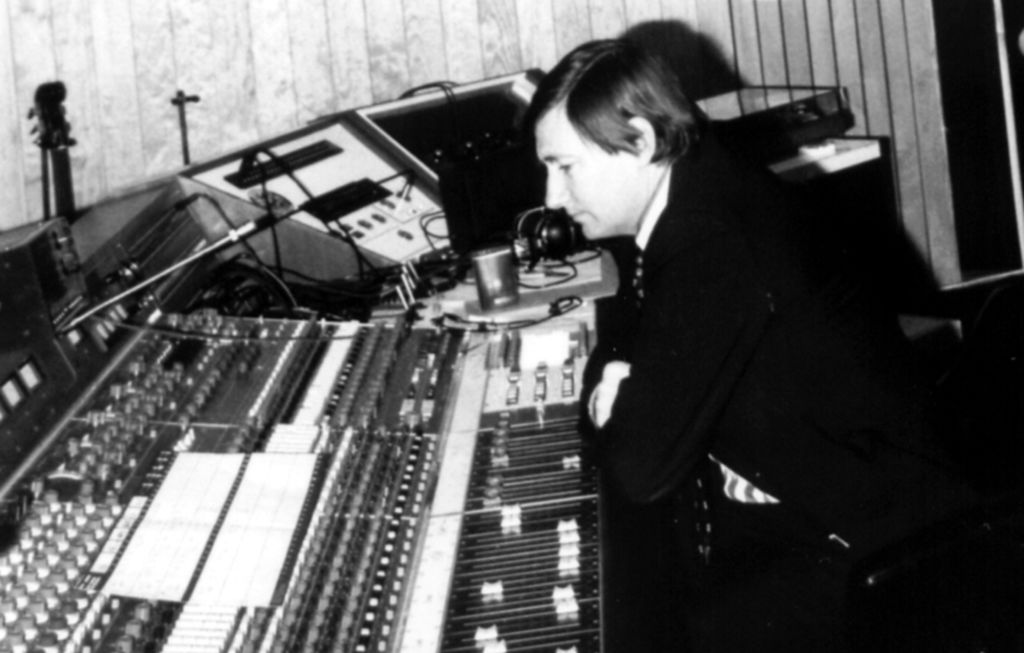The late Ted Albert at the mixing desk in the Albert Studio in the late 1970s.