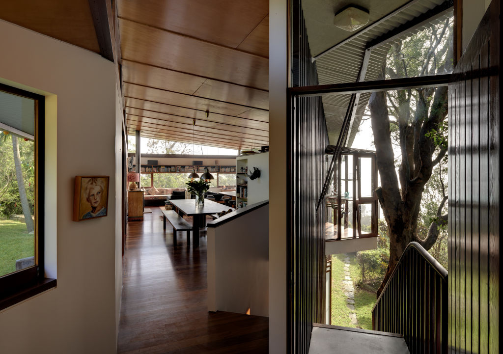 Like the timber deck, the kitchen also has an ocean outlook. Photo: Michael Nicholson Photography