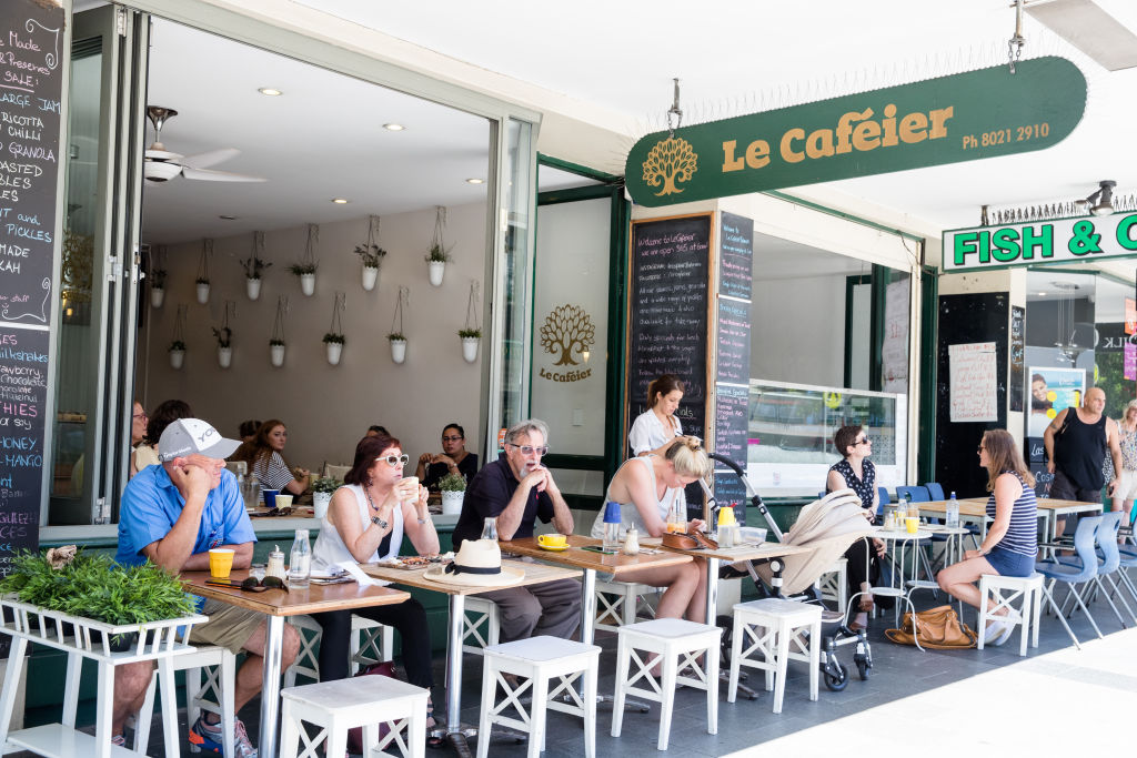 Kemp says cafes in her area are now full of families. Image: Le Cafeier in Balmain. Photo: Edwina Pickles