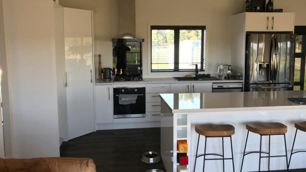 The couple say they love their new Bunnings home can't fault it. Photo: Supplied