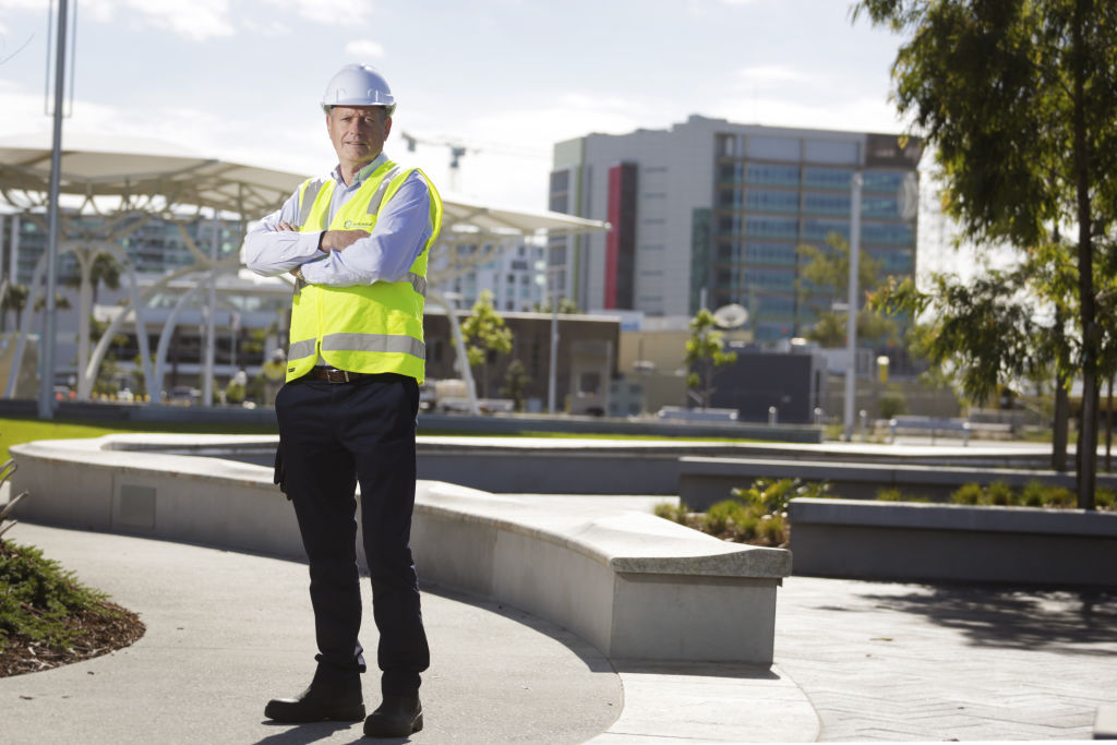 SunCentral CEO John Knaggs on site at Maroochydore. Photo: Supplied