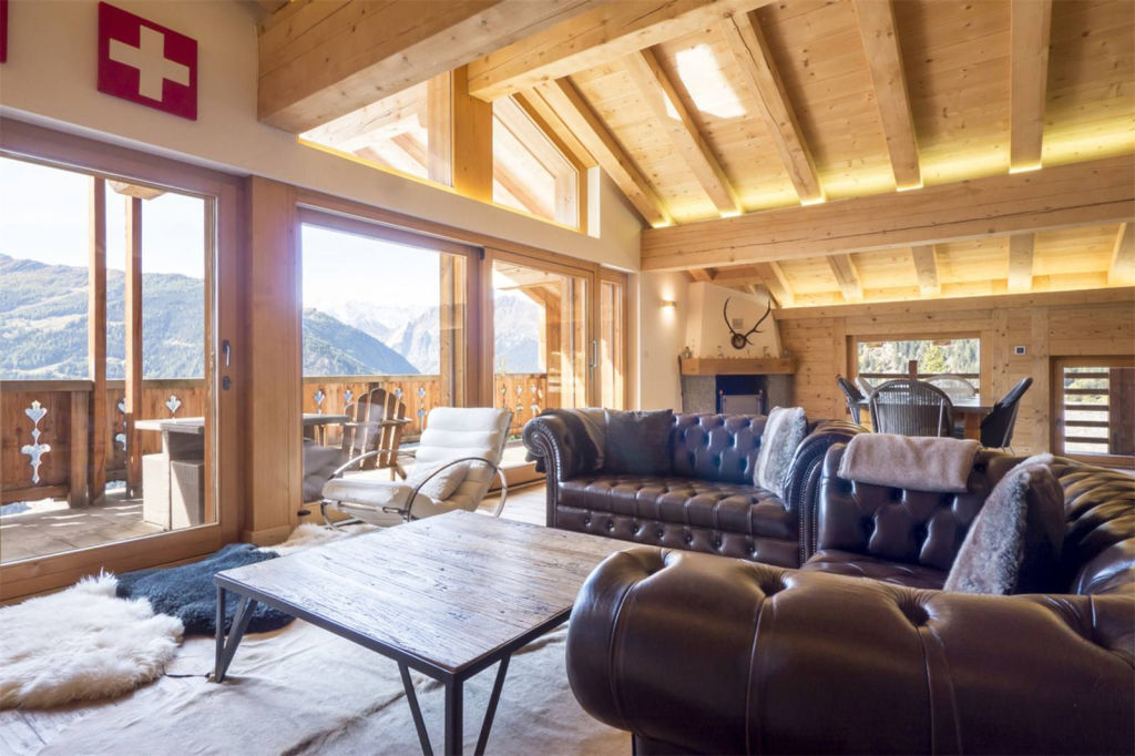 A top floor apartment in Verbier. Photo: Cardis Immobilier Sotheby's International Realty